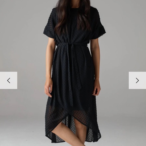 Vetta The Convertible Wrap Dot Dress Black Size M - Picture 4 of 16